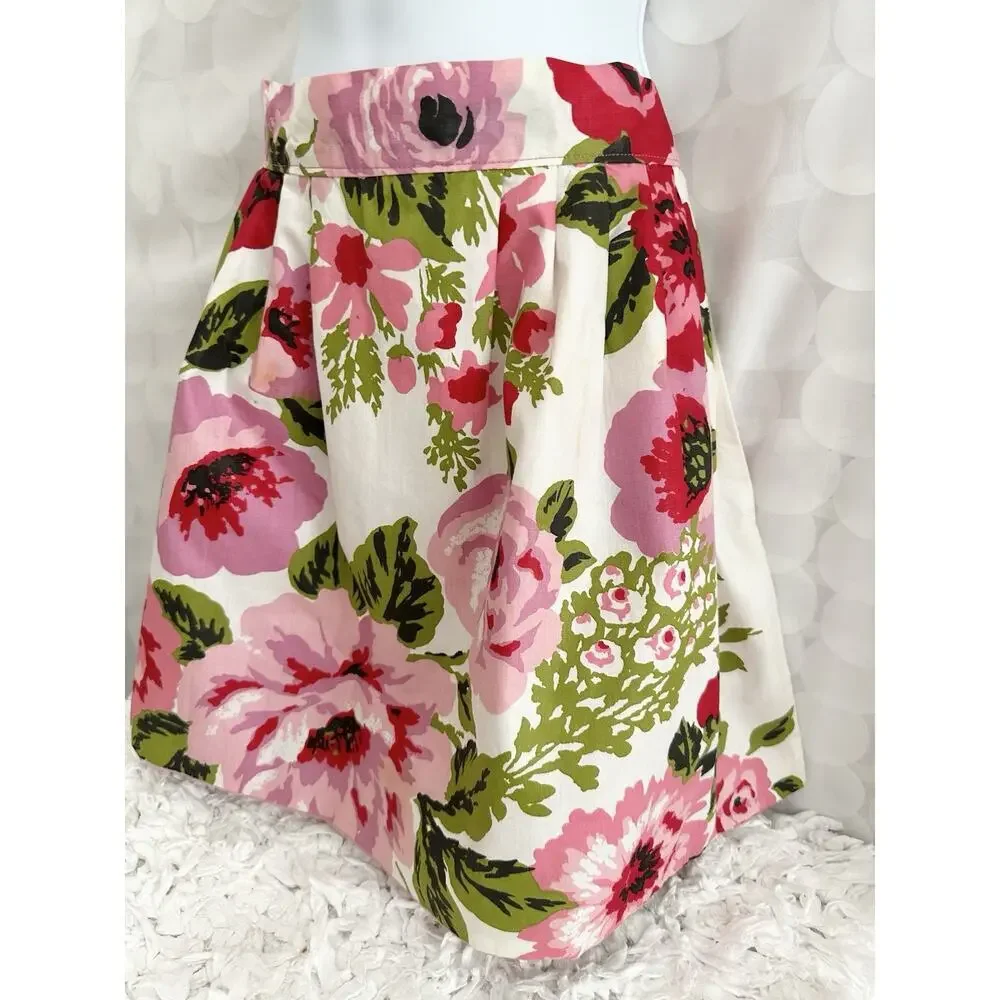 VTG HANDMADE Pink Rose Chintz Hostess Apron Chiffon Accents Reversible Country